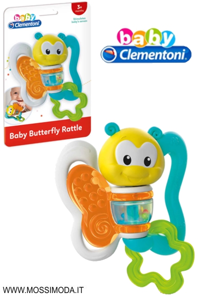 *BABY CLEMENTONI* Baby Butterfly Rattle Art.17159