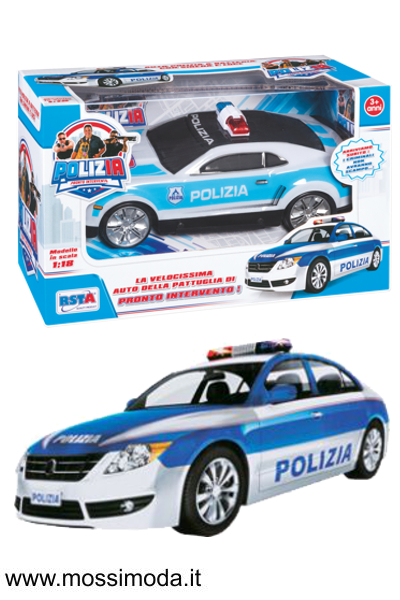 *AUTO RACING* Auto Polizia con Luci e Suoni Art.10426