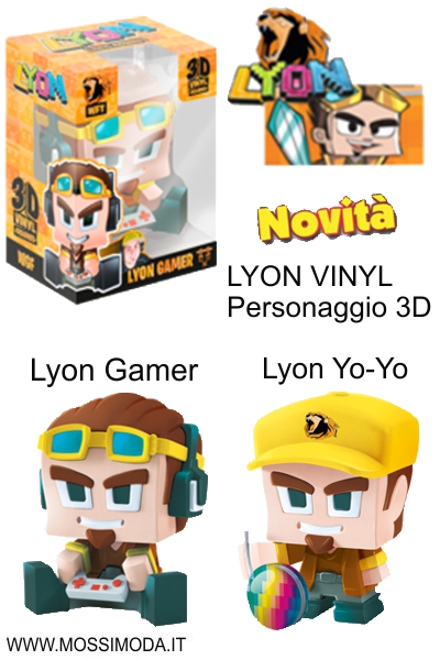 *LYON* Personaggio 3D in Vinile cm.15 Art.57305