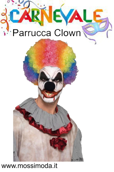 *CARNEVALE* Parrucca Clown Art.HT530