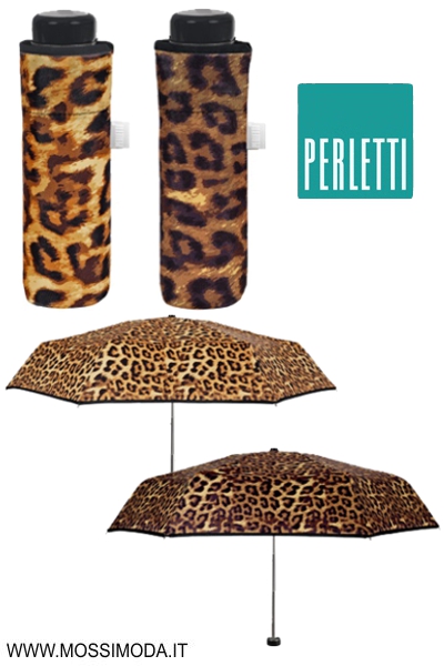 *PERLETTI* Ombrello Mini Pieghevole Manuale Art.26380