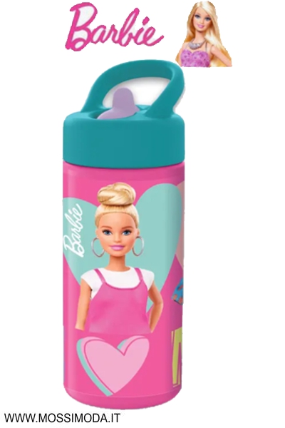 *BARBIE* Borraccia con Cannuccia 420ml Art.ST15931