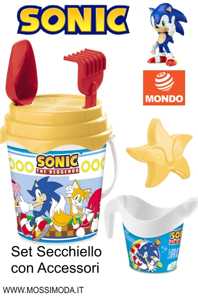 *MONDO* SONIC* Set Secchiello con Accessori Art.28707 *MONDO* SONIC* Set Secchiello con Accessori Art.28707