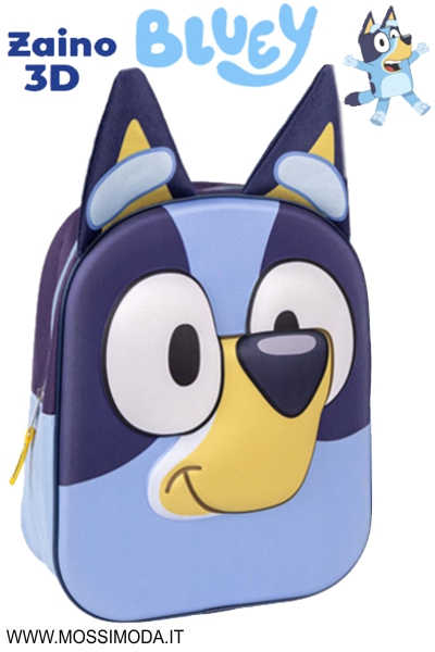 *BLUEY* Zaino con disegno 3D cm.27 Art.4869