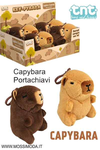 *TNT* CAPYBARA morbido Peluche con gancio Portachiavi Art.33070
