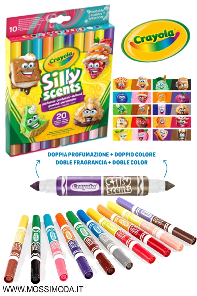*CRAYOLA*Pennarelli Lavabili Doppia Punta Maxi Silly Art.58-8344 *CRAYOLA*Pennarelli Lavabili Doppia Punta Maxi Silly Art.58-8344