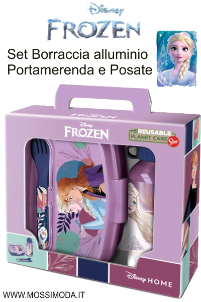 *FROZEN 2* Set Borraccia+Portamerenda+Posate Art.ST74263