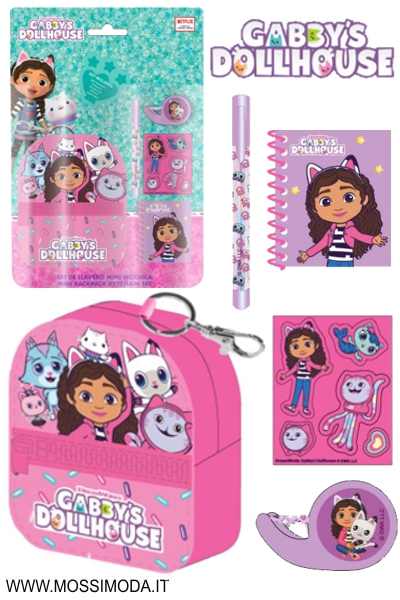 *GABBYS DOLLHOUSE* Set cancelleria con zainetto e accessori 1751