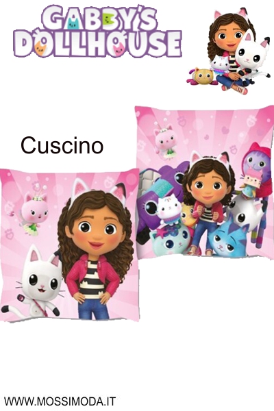 *GABBYS DOLLHOUSE* Cuscino tutto disegnato Art.GAB5303