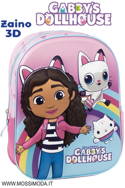 *GABBYS DOLLHOUSE* Zaino disegno 3D cm.31 Art.5352
