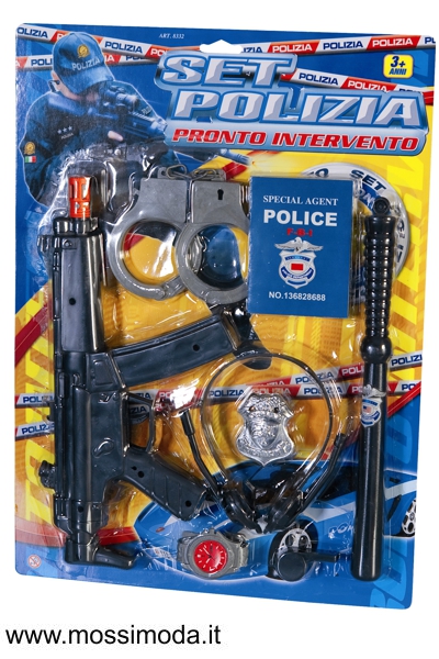 *SET POLIZIA* Blister Polizia con Accessori Art.8332