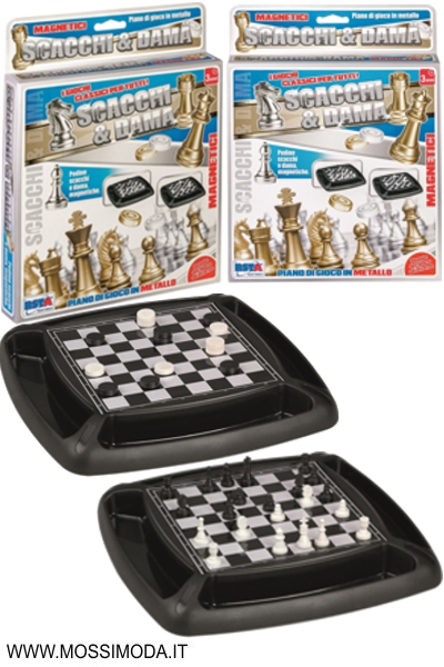 *GIOCO* Scacchi e Dama Magnetici Art.11858