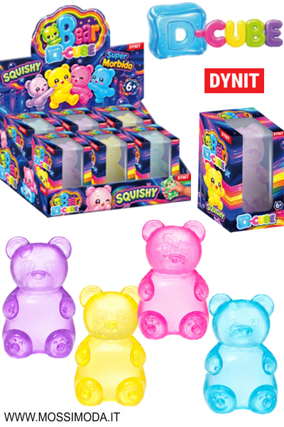 *30 SETTEMBRE*DYNIT* BEARS D-CUBE SQUISHY Art.DIP78616