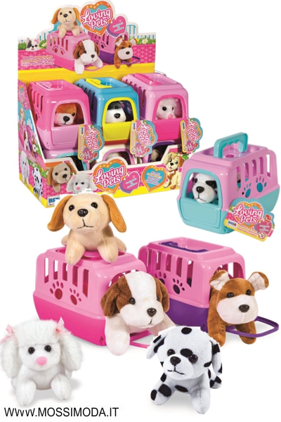 *LOVING PETS* Cuccia con Cucciolo di Peluche Art.11818