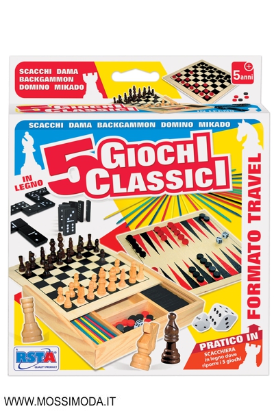 *GAMES & FUN* Giochi Classici in Legno Art.11346