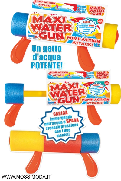 *MAXI WATER GUN* Pompa Cilindro da 30 cm. Art.10865