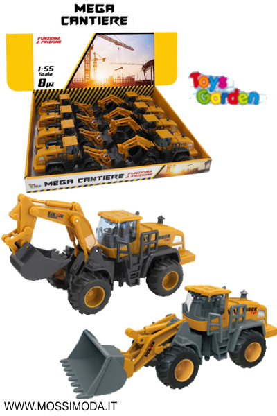 *TOYS GARDEN* Mezzi cantiere a frizione Art.27817