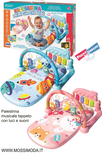 *PRIMI GIOCHI*Palestrina musicale tappeto con luci e suoni 12187