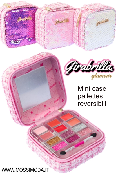 *GIRABRILLA* Mini Case Glamour Tweed pailettes reversibili 19114 *GIRABRILLA* Mini Case Glamour Tweed pailettes reversibili 19114