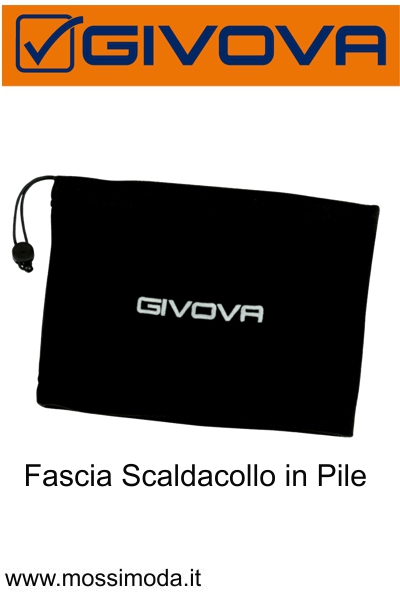 *GIVOVA* Fascia Scaldacollo in Pile Art.ACC01 Colore Nero