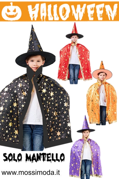 *HALLOWEEN* Mantello Mago Stars Bambino Art.H1039 *HALLOWEEN* Mantello Mago Stars Bambino Art.H1039