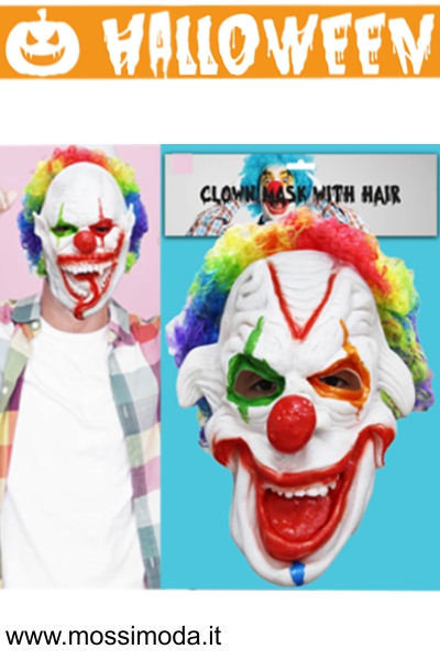 *HALLOWEEN* Maschera Clown con capelli Art.H1009 *HALLOWEEN* Maschera Clown con capelli Art.H1009