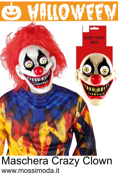 *HALLOWEEN* Maschera Crazy Clown Art.HT841