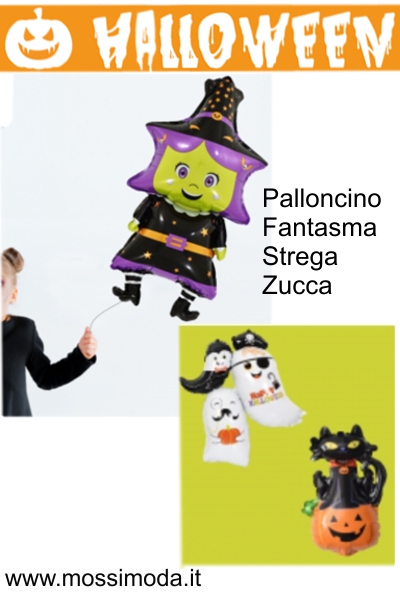 *HALLOWEEN* Palloncino Fantasma-Strega-Zucca Art.HT903