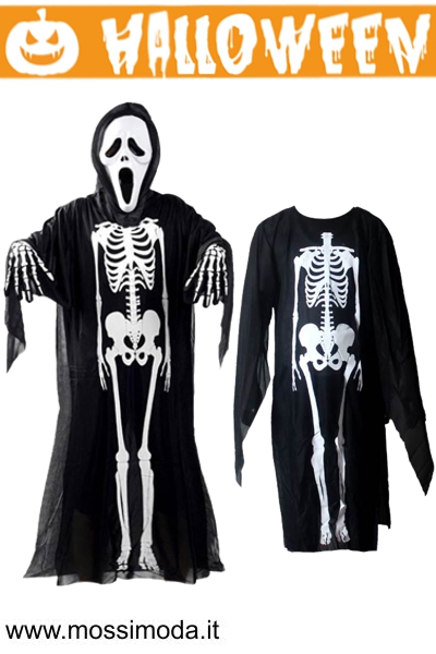 *HALLOWEEN* Vestito Scheletro 80 cm. Bimbo Art.H1043 *HALLOWEEN* Vestito Scheletro 80 cm. Bimbo Art.H1043