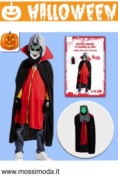 *HALLOWEEN* Set Vestito Vampiro Bambino Art.H993 *HALLOWEEN* Set Vestito Vampiro Bambino Art.H993