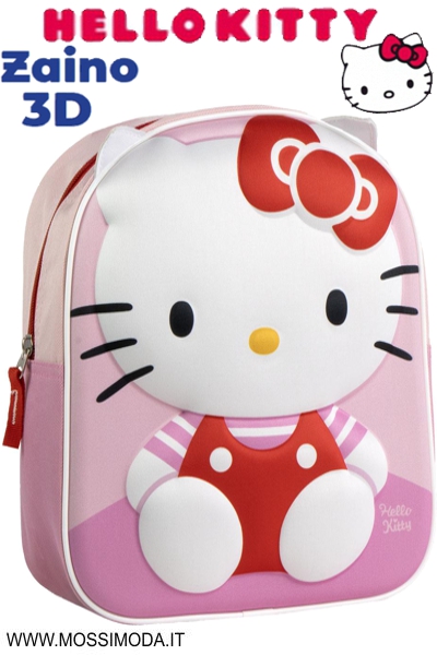 *HELLO KITTY* Zaino Bimba con disegno 3D cm.30 Art.5848 *HELLO KITTY* Zaino Bimba con disegno 3D cm.30 Art.5848