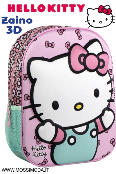 *HELLO KITTY* Zaino Bimba con disegno 3D cm.30 Art.5877 *HELLO KITTY* Zaino Bimba con disegno 3D cm.30 Art.5877