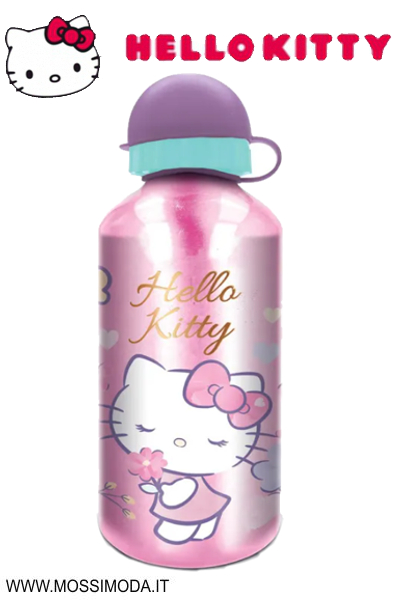 *HELLO KITTY Borraccia in Alluminio 560ml Art.ST81739