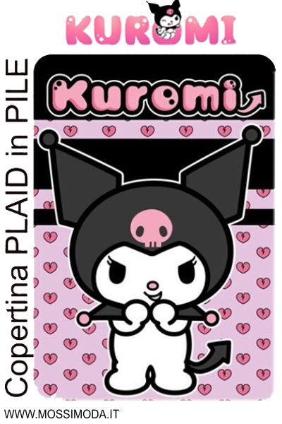 *KUROMI* Copertina PLAID in PILE Art.HK5427