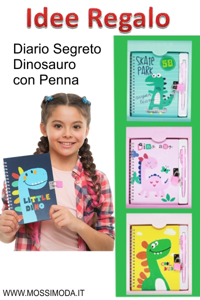 *DIARIO SEGRETO Dinosauro a Sprirale con Penna Art.ST6659