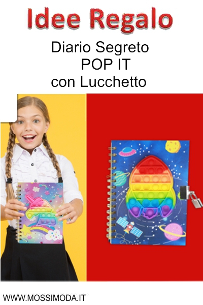 *DIARIO SEGRETO POP IT con Lucchetto Art.6447