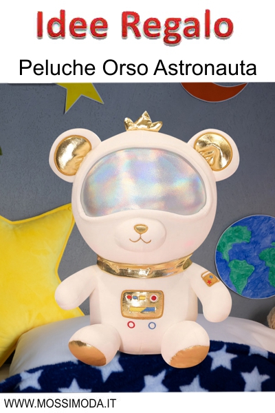 *IDEE REGALO* Peluche Orso Astronauta 30 cm. Art.ST6582