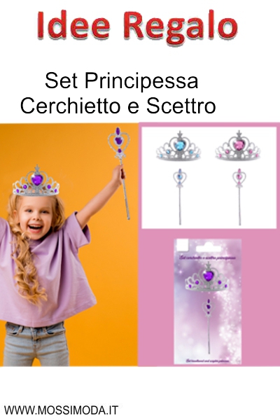 *PRINCIPESSA Set Cerchietto e Scettro Art.6476