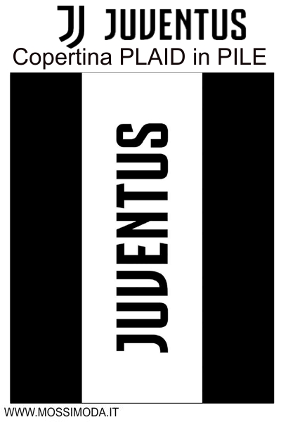 *JUVENTUS* Copertina PLAID in PILE 120x150 cm. Art.J001