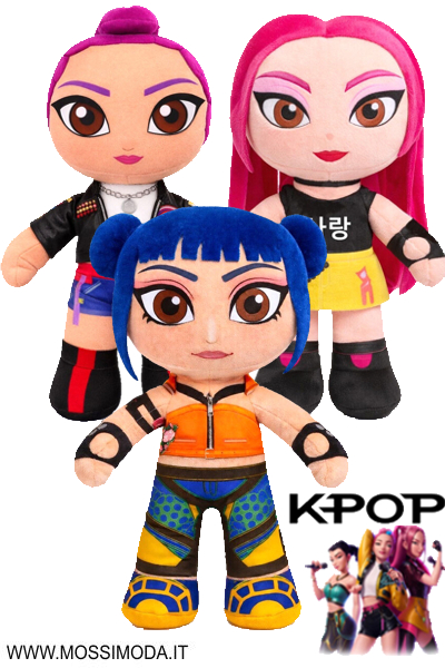 *K-POP* Bambola in Peluche 35 cm. ZOEY-MIRA-RUMI
