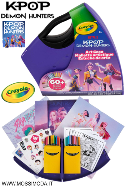 *K-POP DEMON HUNTERS* CRAYOLA Valigetta dei Colori Art.04-1310