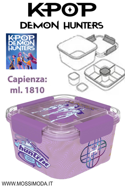 *K-POP DEMON HUNTERS* Portamerenda ermetico Art.ST80681