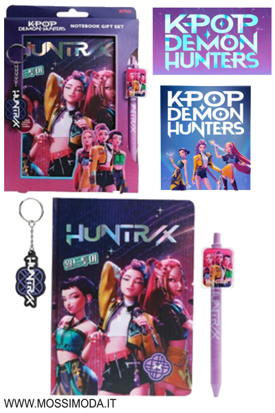*K-POP DEMON HUNTERS* Set Diario+penna+portachiavi 722045