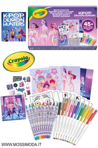 *FINE OTTOBRE* K-POP* CRAYOLA Set Colora & Disegna Art.04-0018