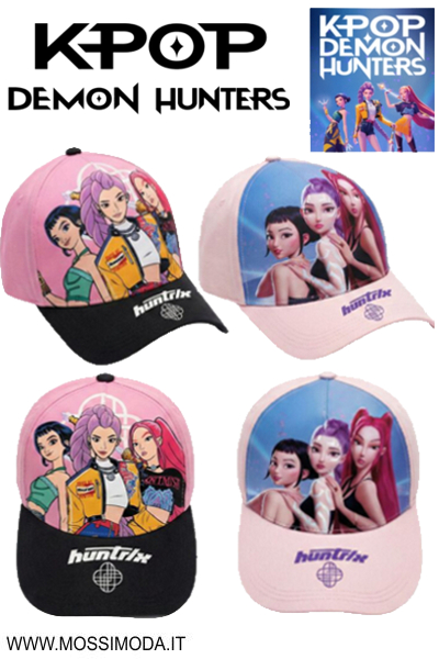*K-POP DEMON HUNTERS* Cappello con visiera 2 modelli *K-POP DEMON HUNTERS* Cappello con visiera 2 modelli