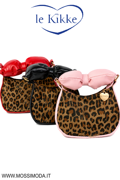 *LE KIKKE* Borsetta Bimba Animal Bow Art.BK10189