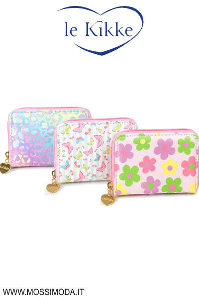 *LE KIKKE* Portafoglio Girly Mix Art.BK10196