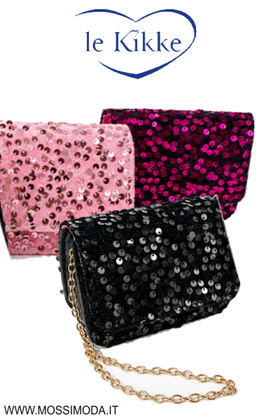 *LE KIKKE* Borsetta Bimba Mini Sparkle Glitterata Art.BK10188