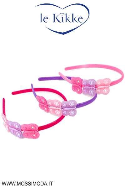 *LE KIKKE* Cerchietto Gummy Butterfly per Capelli Art.FD32142