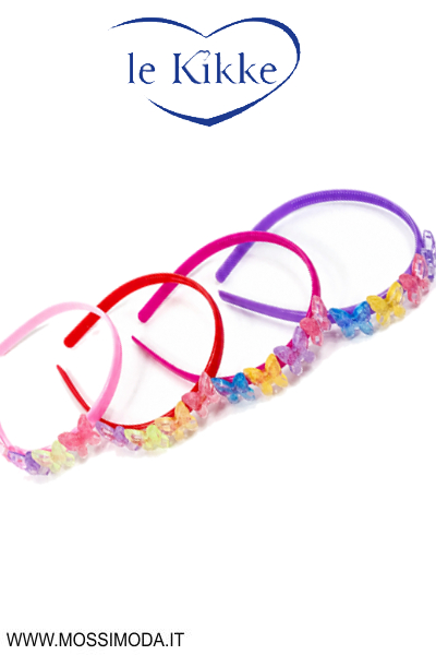 *LE KIKKE* Cerchietto Color Butterfly per Capelli Art.FD32141